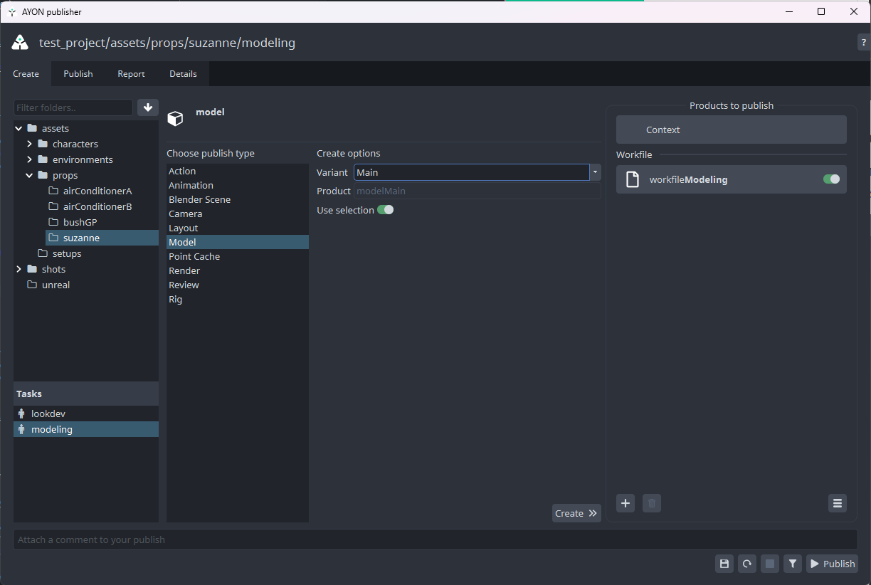Model create instance