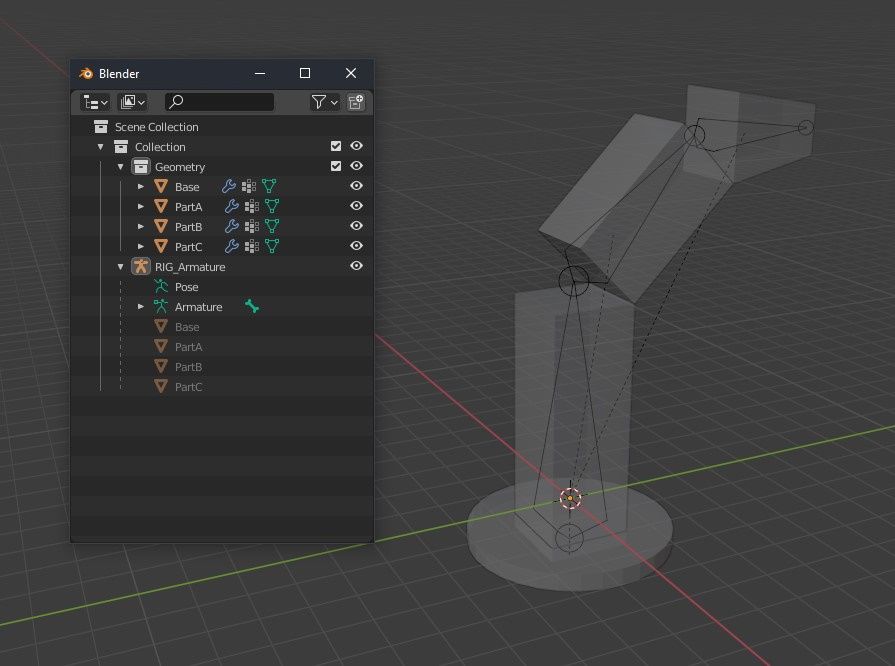 Blender - Rig Hierarchy Example