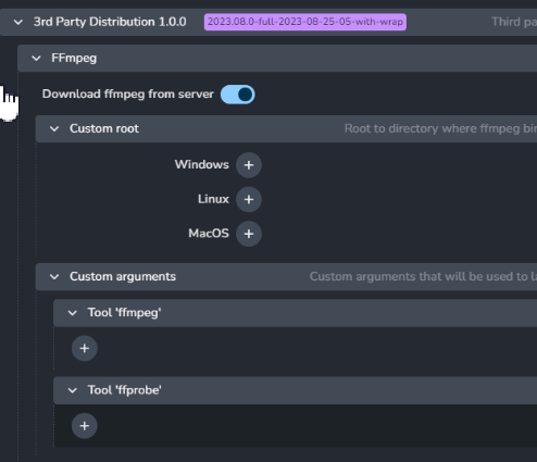 FFmpeg setting