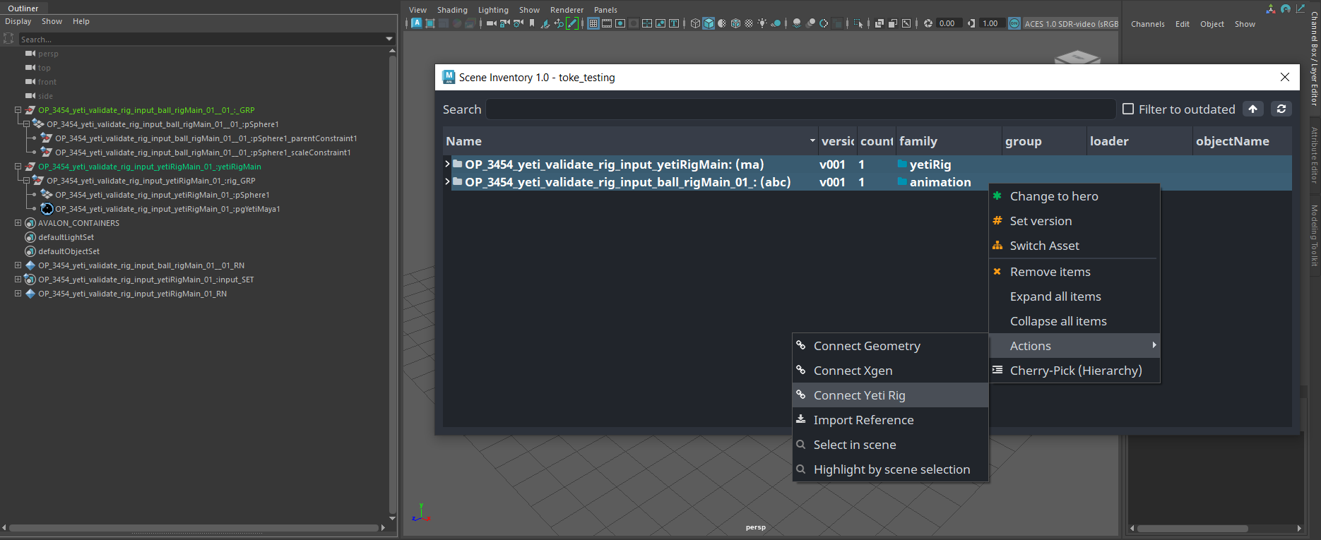 Maya - Yeti Publish Setup
