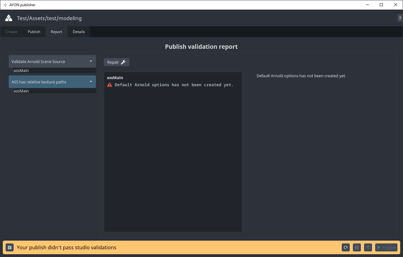 Arnold Scene Source Validators