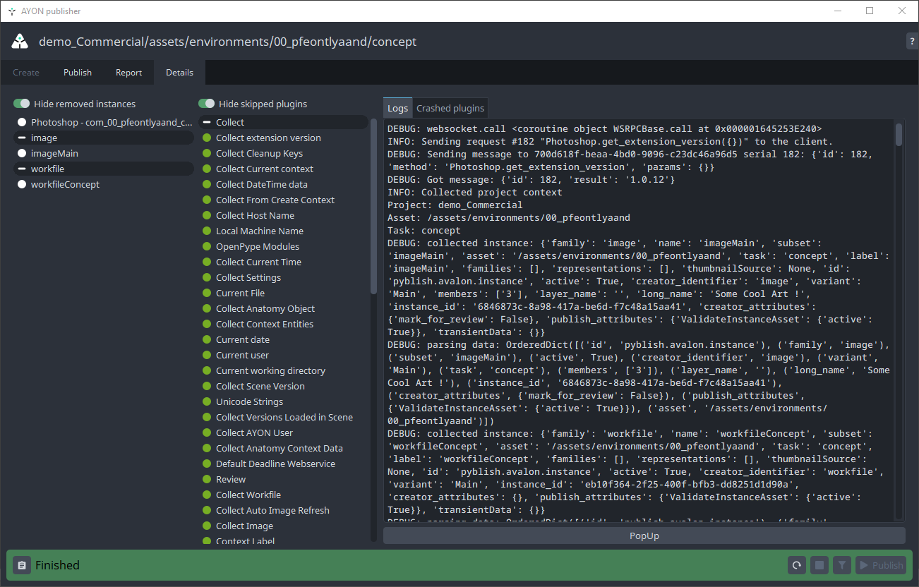 Image instances creates