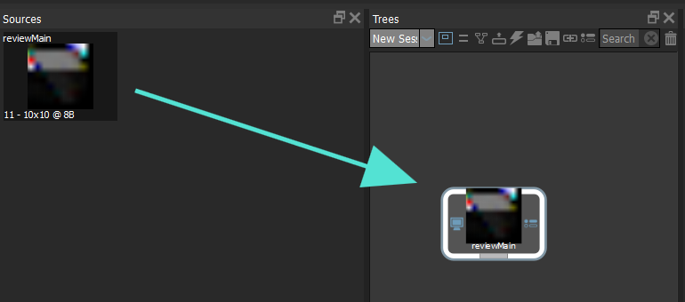 AYON Silhouette - Load Source drag and drop source to node graph