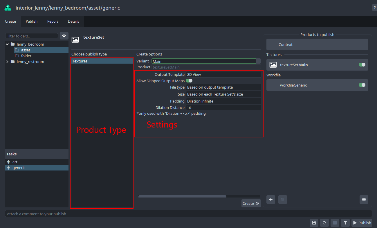 substance painter creator settings