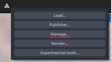 Unreal AYON Tools Manage