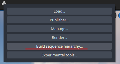 Unreal Ayon Menu Build Sequence Hierarchy