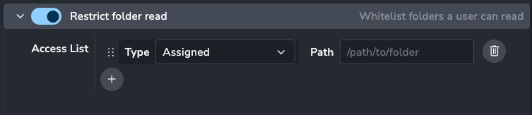 Giving access to only folders and tasks a user is assigned to